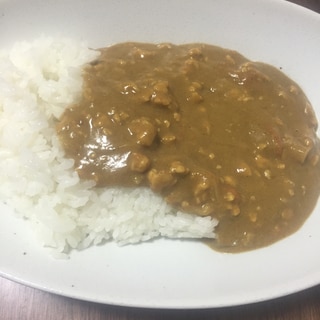 鶏ムネひき肉の豆乳キーマカレー